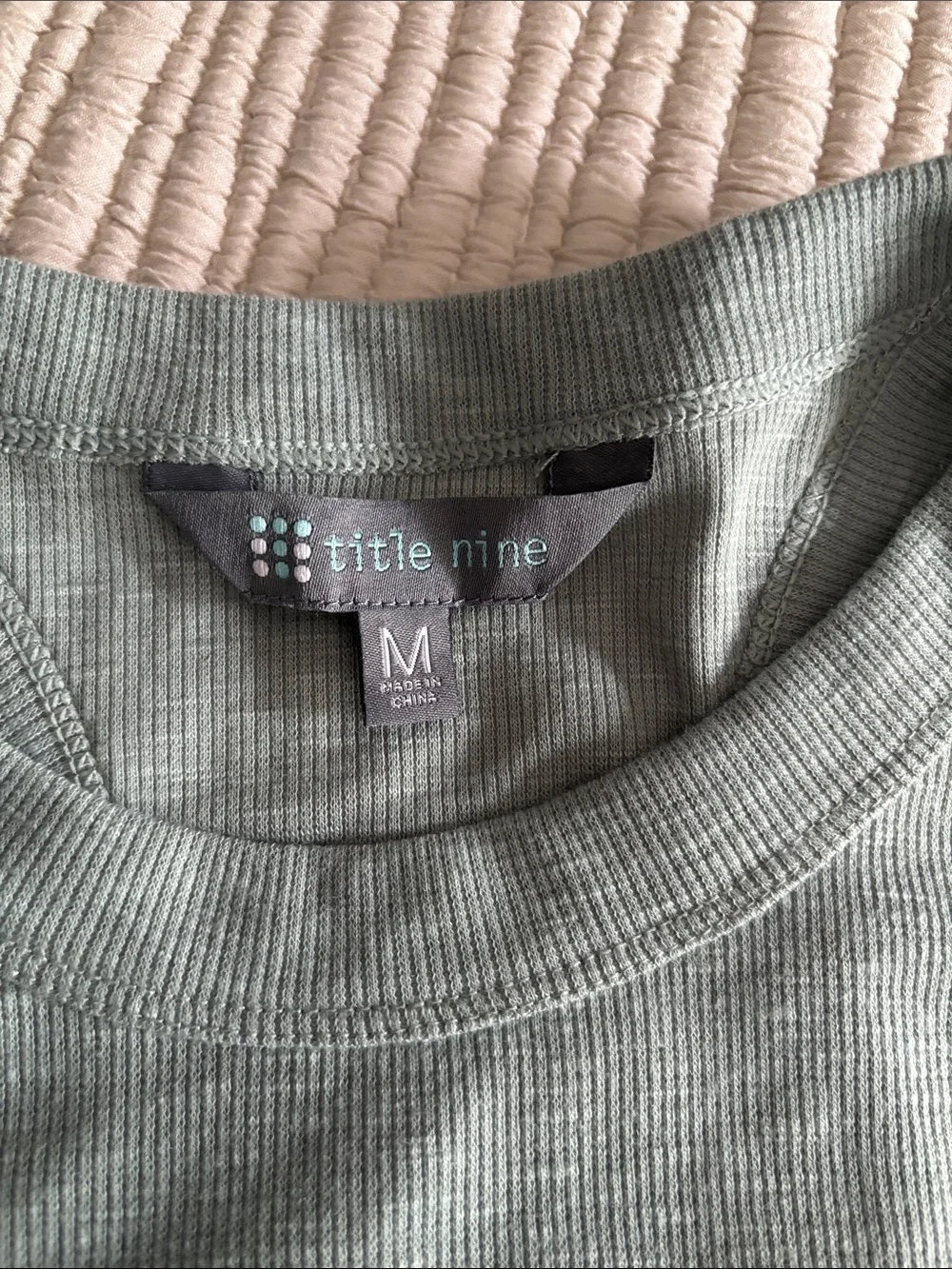 Title Nine Ribbed Sleeveless Tank Top - Sage Green